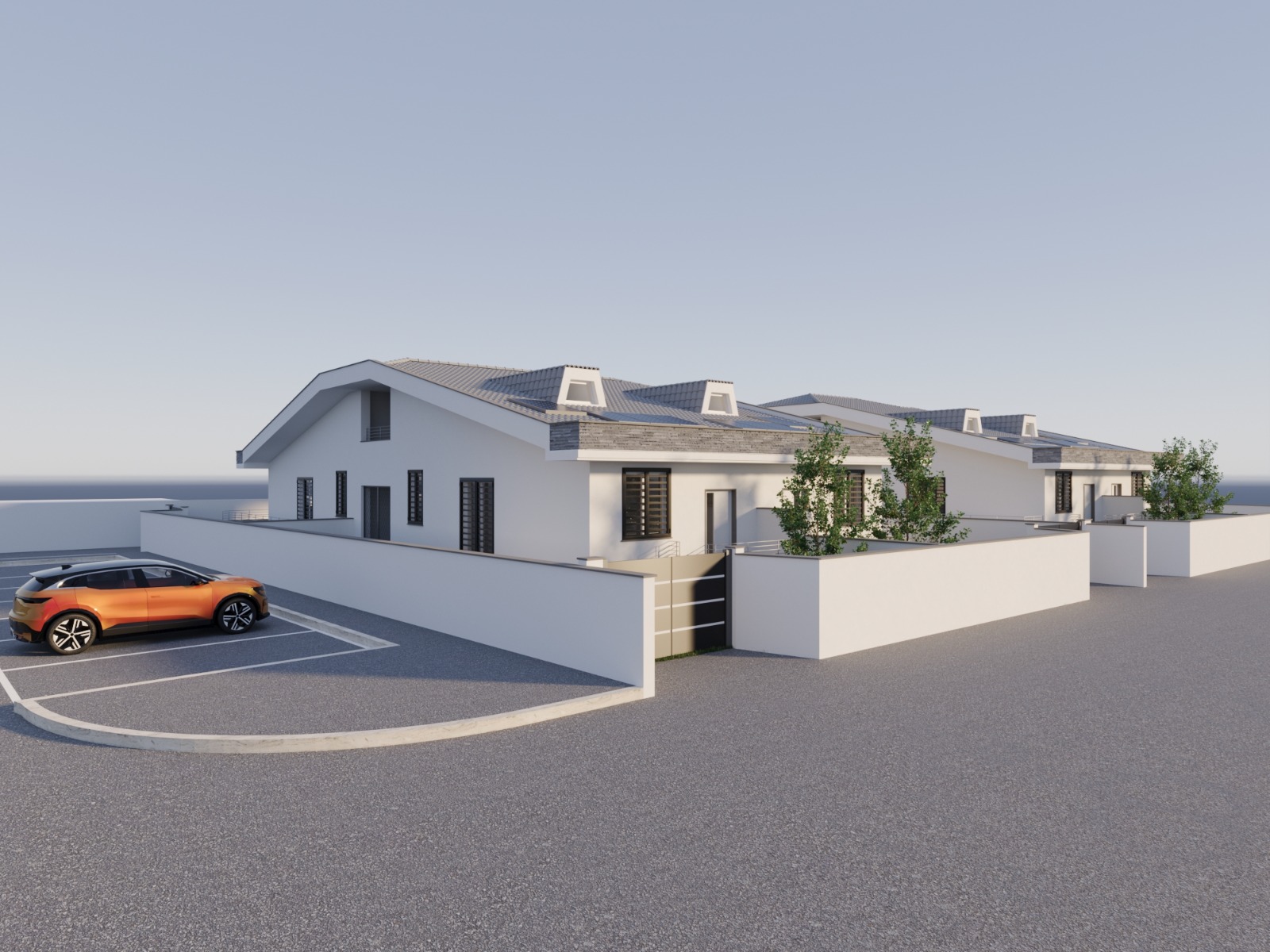 VIA IANNOTTA -  COMPLESSO  DI VILLE CON GIARDINO